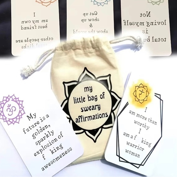 NWT Little Bag of "Sweary" Affirmations To Make Your Day! (16 Pieces) - Picture 2 of 7